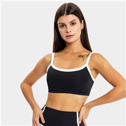 Топ женский Mark Formelle, чёрный, белый, размер 46 (M)