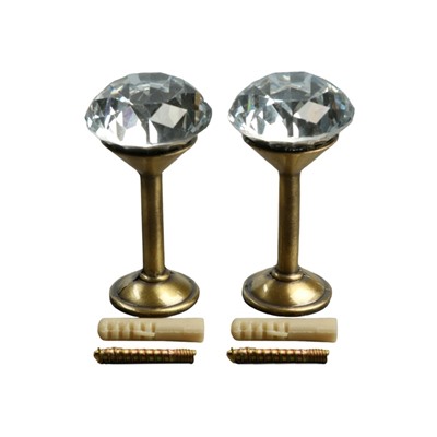 Держатель для штор KD001, однорожковый, цвет бронза