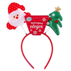 Ободок карнавальный «Новогодний», виды МИКС
