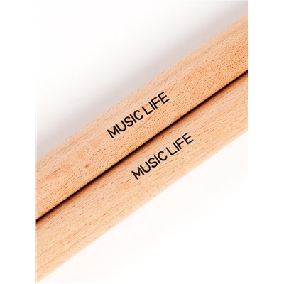 Набор ритмических палочек, 2 шт., Клавесы Music Life, 20×4×2 см