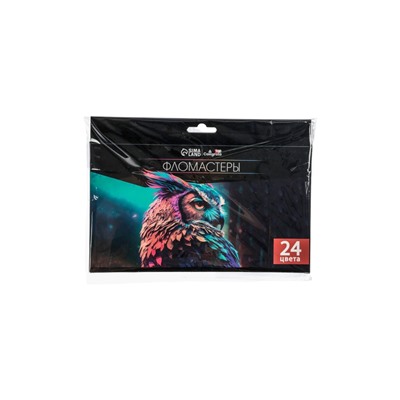 УЦЕНКА Фломастеры 24 цветов в картонной коробке TOP Calligrata