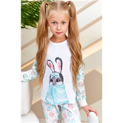 Пижама д/дев детская Juno AW21GJ547A Sleepwear Girls зайчонок