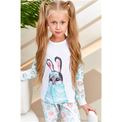 Пижама д/дев детская Juno AW21GJ547A Sleepwear Girls зайчонок