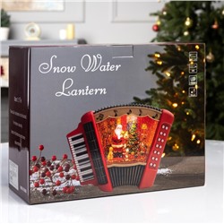 Фигура светодиодная «Волшебная гармонь», 18.5×6.3×23 см, музыка, батарейки ААх3 (не в комплекте), USB, свечение тёплое белое