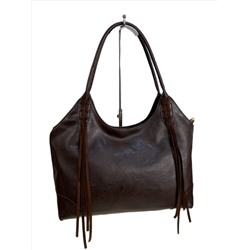 Женская сумка из искусственной кожи, цвет шоколад