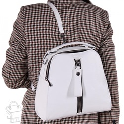 Рюкзак женский кожаный 99451 white Velina Fabbiano-Safenta/30
