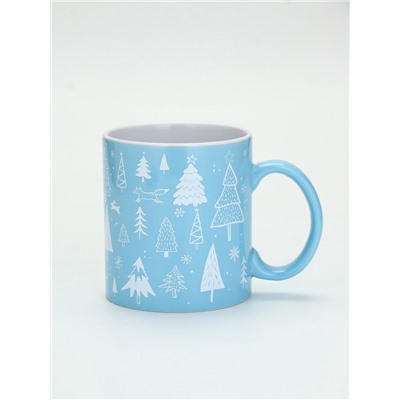 УЦЕНКА Кружка керамическая новогодняя «Новогодний лес», 530 мл