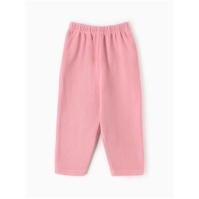Брюки флисовые детские MINAKU: Fleece Soft, розовые, рост 98 см