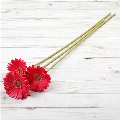 Цветок искусственный Гербера 43 см малиновый АКЦИЯ / 1501 /уп 56/560/ латэкс