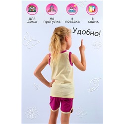 Комплект (майка, шорты) для девочки №SM206-7