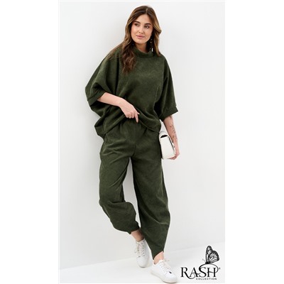 Костюм "Boho" микровельвет еловый