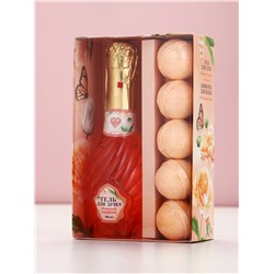 Подарочный набор «Самой прекрасной», гель для душа мондоро и бомбочки для ванны, Чистое Счастье