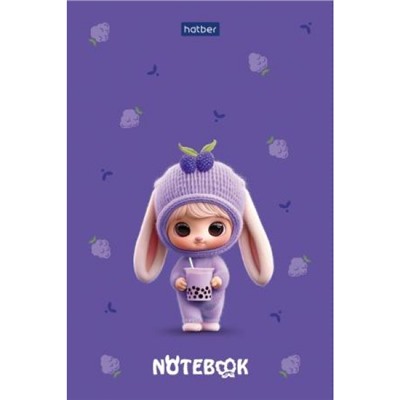 Блокнот А6  40л клетка на склейке "Berri. ФрутоНяшки" (093613) Хатбер