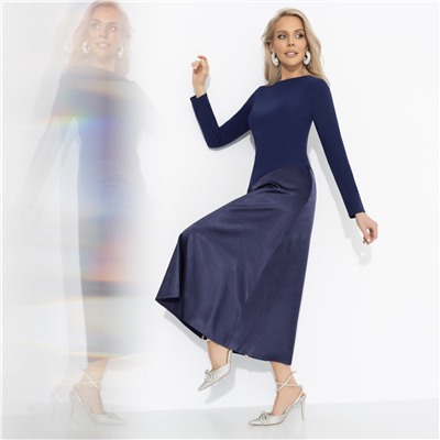 Платье комбинированное с шёлком, Нежная утонченность (моя мудрость)