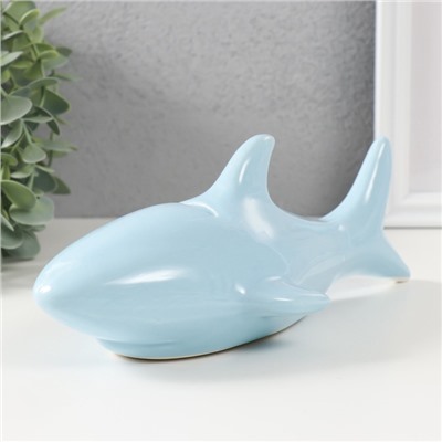 Копилка для денег «Голубая акула», керамика, 24.5×12.5×11 см