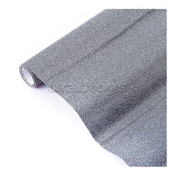 Пленка самоклеящаяся с блестками 45x300 см, серая, PP 100 мкм, в рулоне