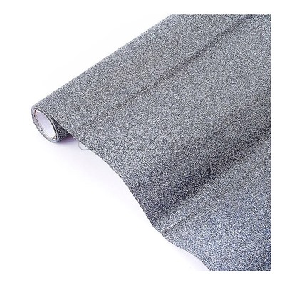 Пленка самоклеящаяся с блестками 45x300 см, серая, PP 100 мкм, в рулоне