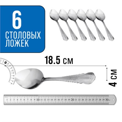 9-31506  Ложки столовые 6шт нерж/ст MB (х80)