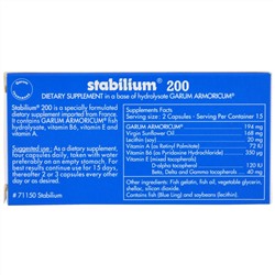 Nutricology, Stabilium 200, 30 капсул