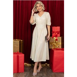 Платье праздничное Мадлен (белое золото) П14603-18М