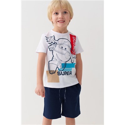 Комплект трикотажный для мальчиков: фуфайка (футболка), шорты PLAYTODAY, 1239657