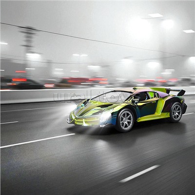 Машина "Неон кросс" р/у, 27 MHz, в коробке