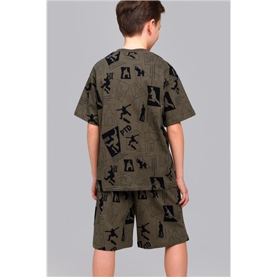 Комплект трикотажный для мальчиков: фуфайка (футболка), шорты PLAYTODAY, 1122539