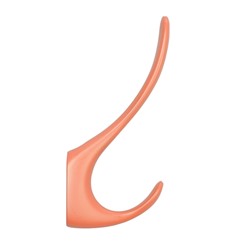 Крючок мебельный CAPPIO HEEL, двухрожковый, цвет кирпичный