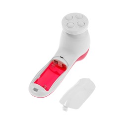 Щётка для массажа и умывания LMZ-039, 5 в 1, для лица и тела, электрическая, от батареек 2хAA, розовая