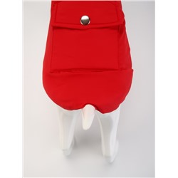 Куртка - попона двусторонняя, размер S (ДС 24, ОГ 38 см, вес 4-6 кг), красная