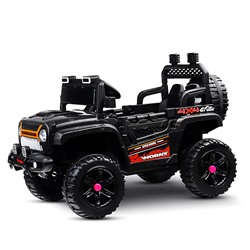 Электромобиль детский "Супер машина" (цвет черный)