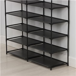 Стеллаж для хранения многофункциональный LaDо́m, 90×30×142 см, чёрный
