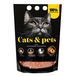 Наполнитель комкующийся ТОФУ, Персик