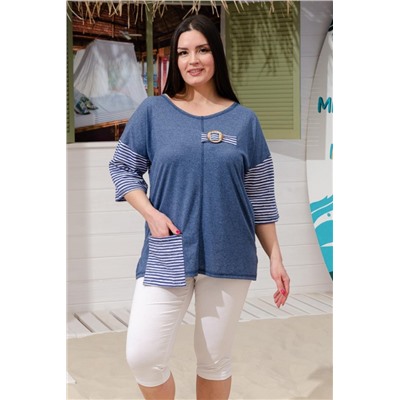 Туника женская 9218 (Индиго)