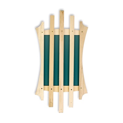 Зеркало для бани и сауны «Лесенка», 75×40 см, с полкой, 3 крючка