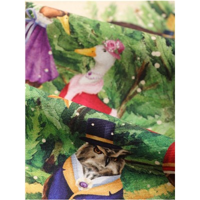 УЦЕНКА Скатерть Этель "Noble Christmas" d=220 +/- 3см с ГМВО, 100%хл, саржа 190 гр/м2