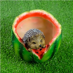 Декоративное кашпо для цветов «Арбуз», 14×17 см, полистоун