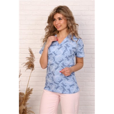 Футболка Ф137 (Стрекоза голубой)