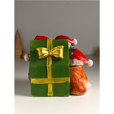 Фигура полистоун «Щенки в шкатулке», 16.5×23×18 см