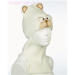 01-48-H Балаклава-шлем для девочки флис (50-52)