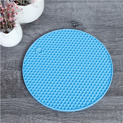 Подставка под горячее 18х0,6 см силиконовая / LS-616 /уп 300/ 0,6 см/ 715171