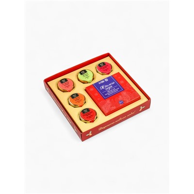 Подарочный набор новогодний «Сладкого Нового Года», мед кремовый, чай