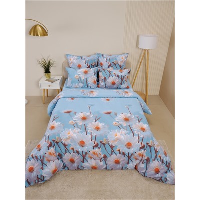 Пододеяльник бязь люкс на молнии - Ромашки