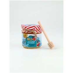 Подарочный набор новогодний «Сказка», мёд с маточным молочком 250 г, чай 50 г, ложка