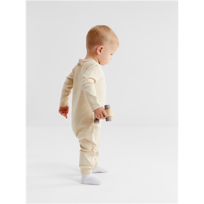 Комбинезон детский MINAKU Nature, рост 74-80 см, бежевый