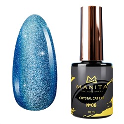 MANITA Гель-лак для ногтей с эффектом кошачьего глаза / Crystal Cat Eye №08, 10 мл 23287