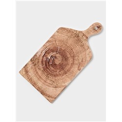 Блюдо для подачи Magistro Wood, 36.5×18×1.2 см, фарфор, коричневое