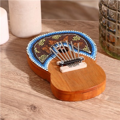 Сувенирный музыкальный инструмент «Калимба», 21×14.5×4 см, МИКС