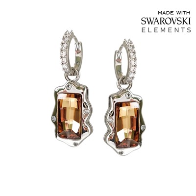 Серьги с кристаллами Swarovski