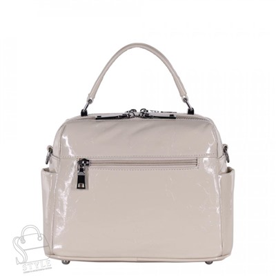 Сумка женская кожаная 9258-1Y apricot white Polina&Eiterou